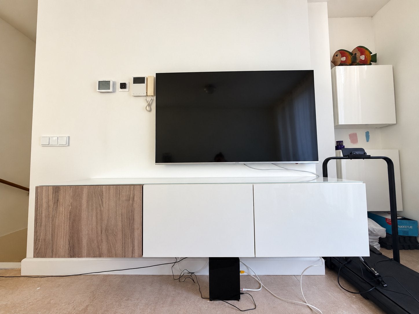 Ikea BESTA TV-meubel met opbergruimte, Ophalen, Gebruikt, 150 tot 200 cm, Minder dan 100 cm