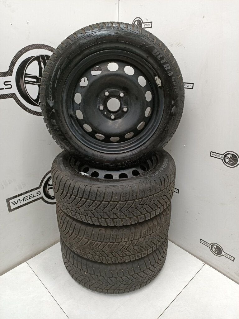 VW Seat Audi Staalvelgen 16"inch winterbanden 5x112, Ophalen, Gebruikt, 16 inch, Banden en Velgen