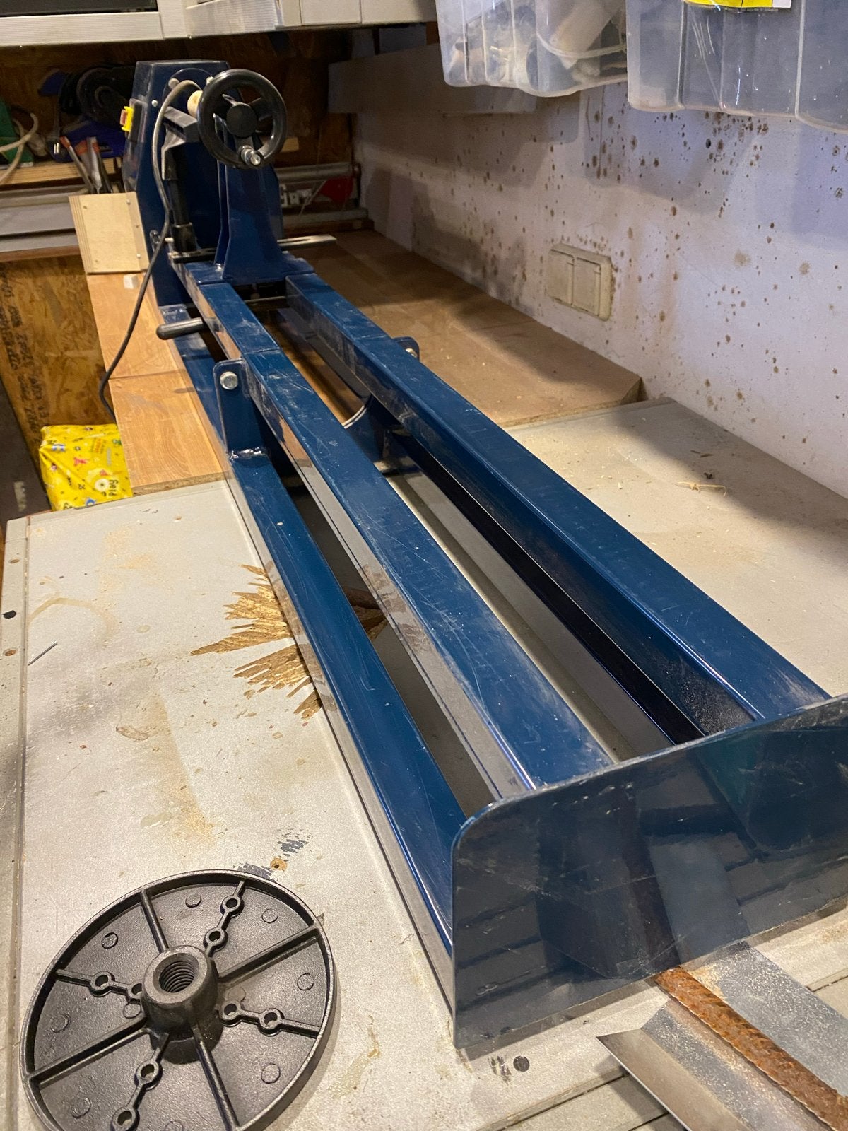 Houtdraaibank VidaXL 1000 mm 400W - Zo goed als nieuw, Ophalen, Zo goed als nieuw, Houtdraaibank, 1000 mm of meer