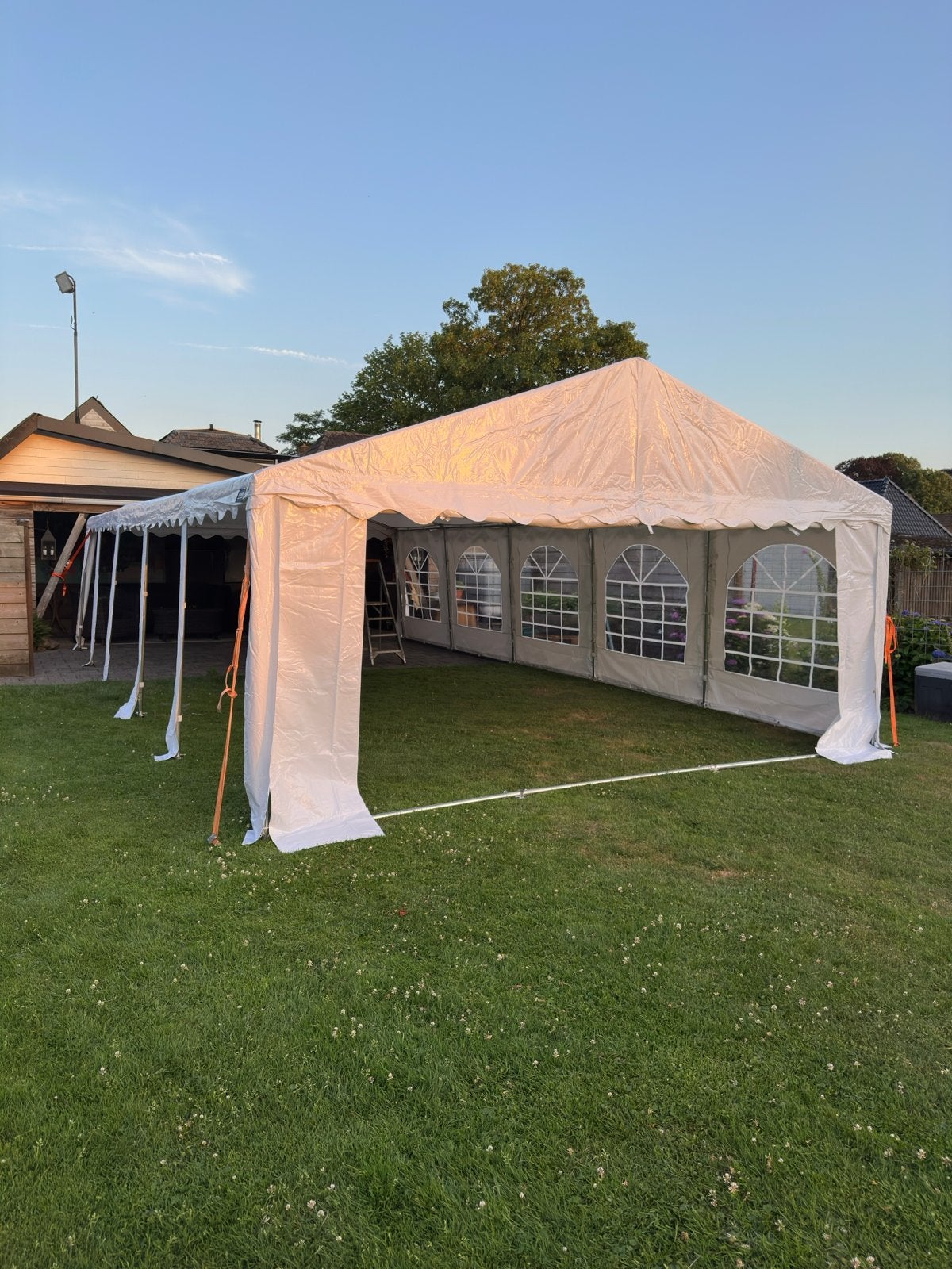 Ruime Partytent 5x10m voor Feesten en Evenementen, Ophalen, Partytent, Zo goed als nieuw, 4 tot 6 meter