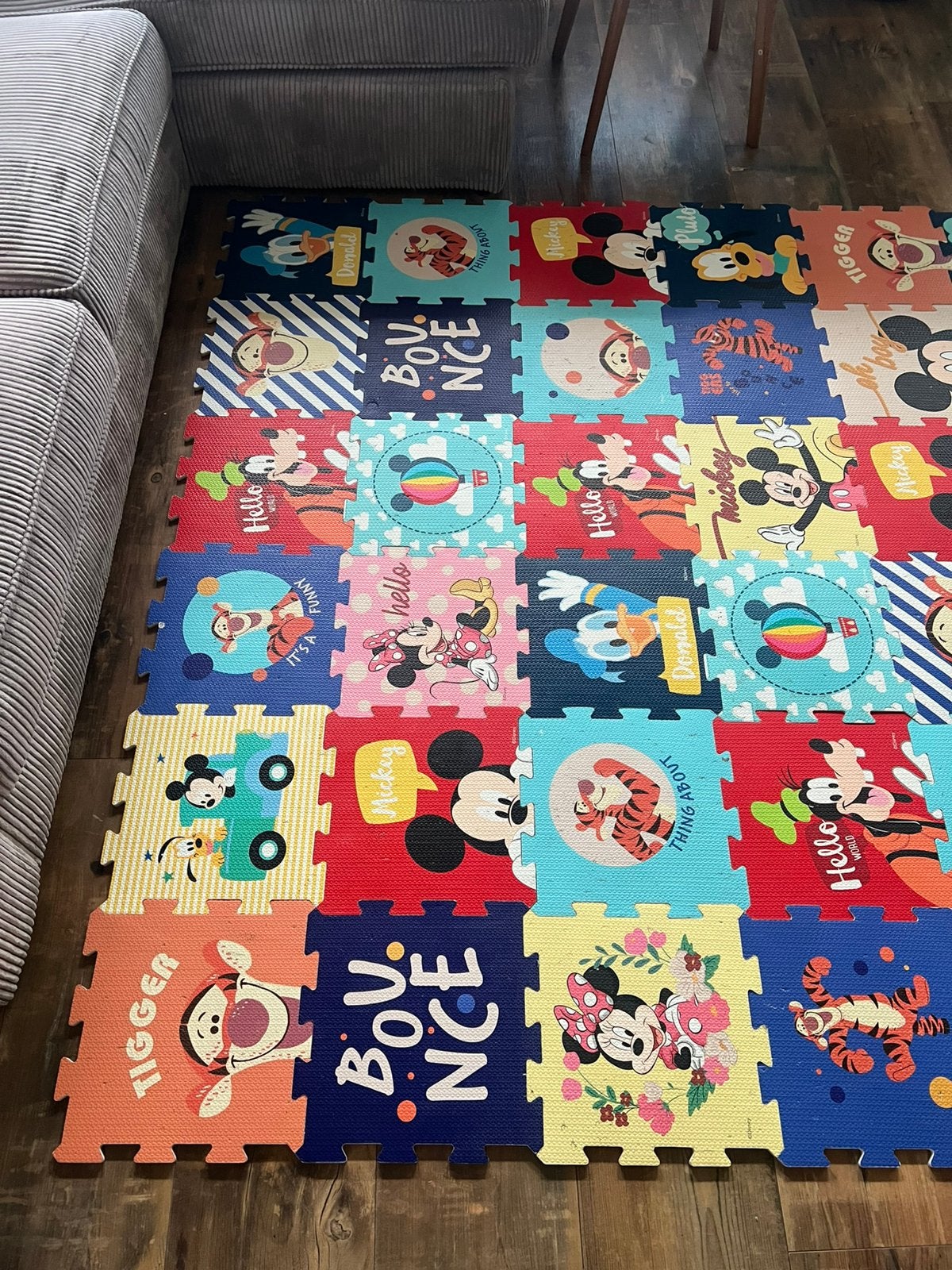 56-delige Disney speelmat / puzzelmat – gebruikt, Ophalen of Verzenden, Zo goed als nieuw