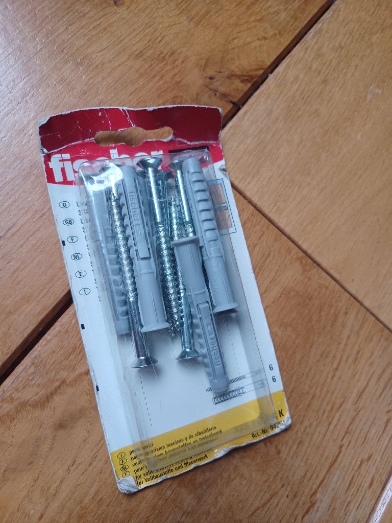 Fischer constructie / kozijnpluggen SXS 8X60 K 6 STUKS-nieuw, 75 tot 150 cm, Kunststof, Overige typen, Nieuw