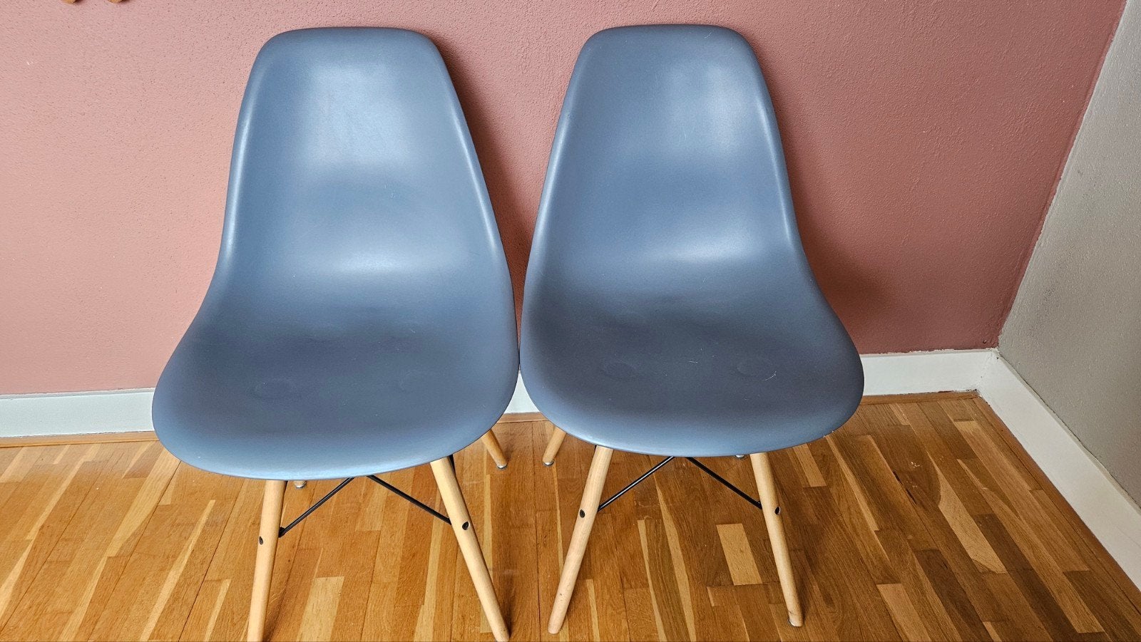 HAY-lookalike, Huis en Inrichting, Stoelen, Gebruikt, Twee, Blauw, Ophalen