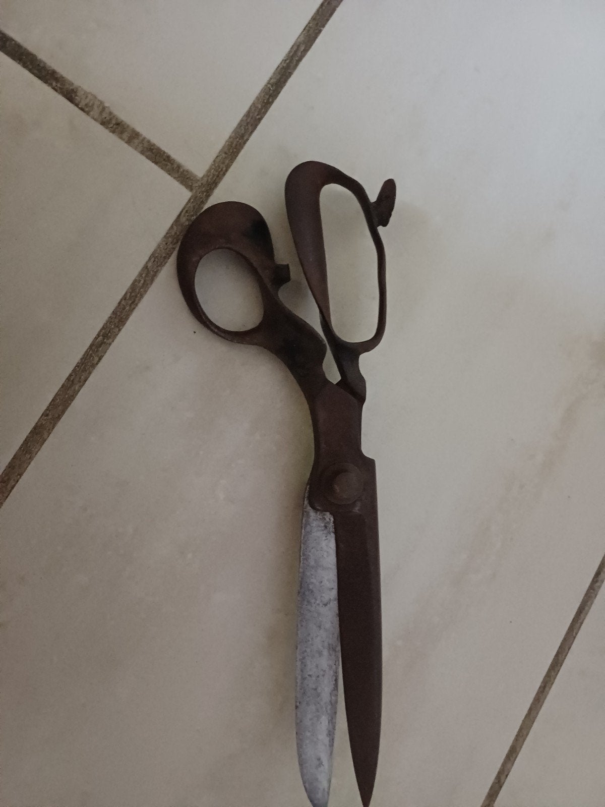 Antieke kleermakersschaar - Vintage schaar, Ophalen of Verzenden