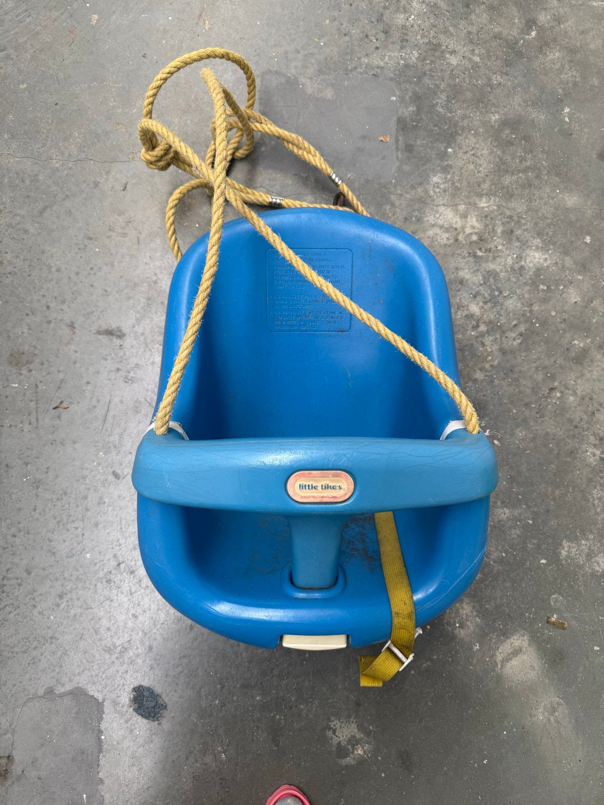 Blauwe Little Tikes kinder schommel, Kinderen en Baby's, Ophalen of Verzenden, Gebruikt, Schommel