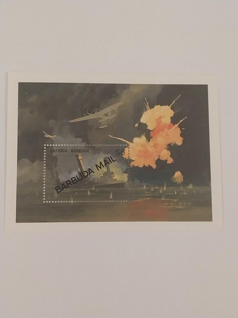 Antigua&Barbuda MAIL blok 74 schip 1991 postfris mi 45 eu, Ophalen of Verzenden, Overige thema's