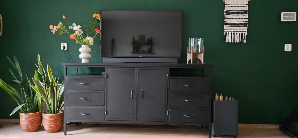 Dressoir zwart, Ophalen, Nieuw, 25 tot 50 cm, Metaal