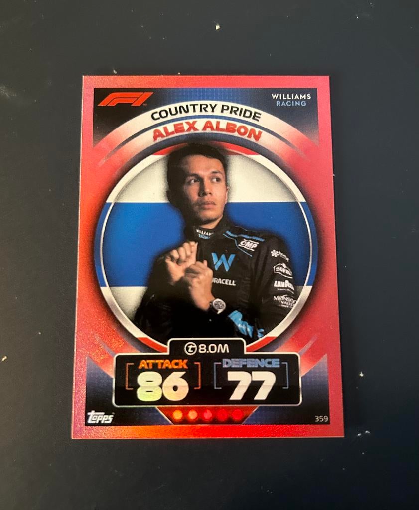 Topps F1 2022 Alex Albon, Hobby en Vrije tijd, Verzamelkaartspellen | Overige, Ophalen of Verzenden, Zo goed als nieuw