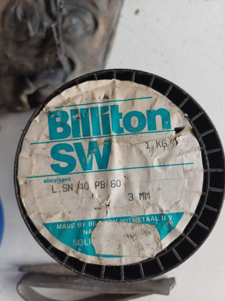 Billiton Soldeerdraad Soldeertin 3mm Sn40/Pb60 - 950g + S-39, Ophalen of Verzenden, Gebruikt
