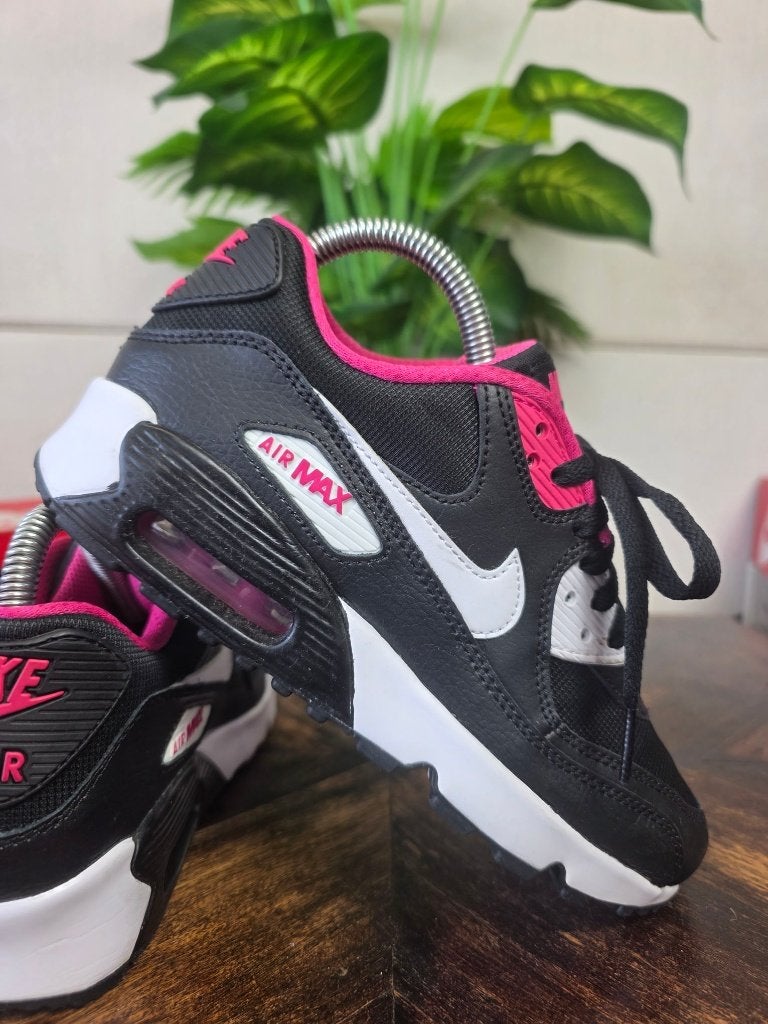 Nike Air Max 90 Mesh Black White Pink maat 36,5, Zwart, Nike, Ophalen of Verzenden, Nike