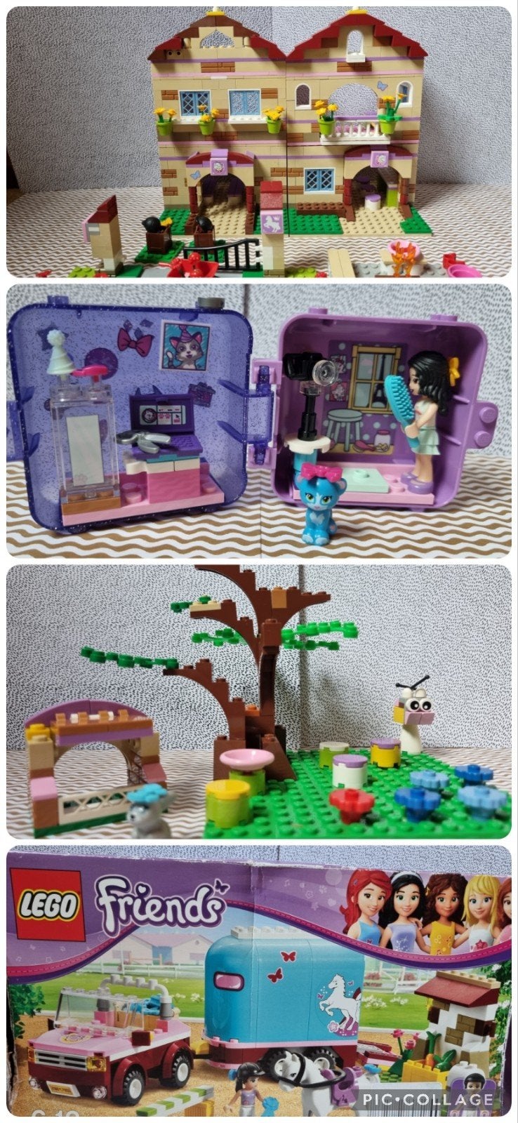 diverse lego set 3186 compleet en items van paardenkamp, Kinderen en Baby's, Gebruikt, Lego, Overige typen, Friends