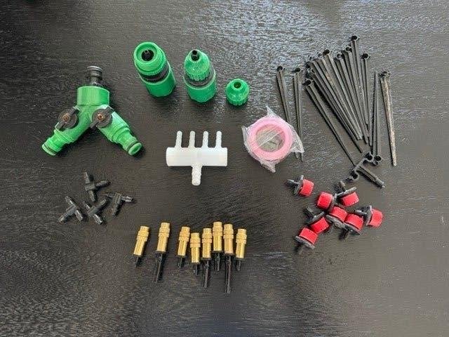 Te koop: Accessoires voor micro-druppelsysteem, Tuin en Terras, Ophalen, Zo goed als nieuw, Cirkelsproeier