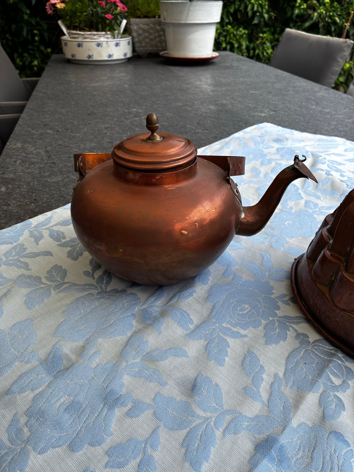 Decoratief koperen keteltje voor potkachel of sier, Ophalen of Verzenden, Koper