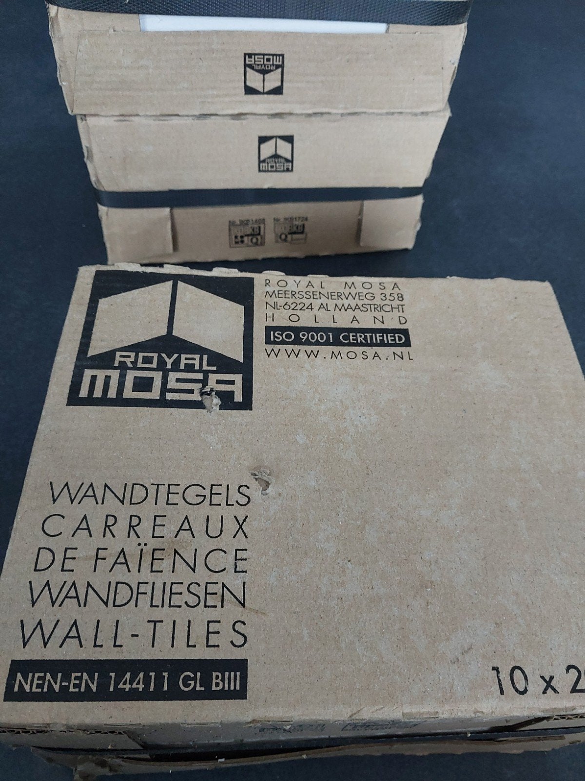 3 dozen Mosa metro wandtegel 10x20 wit, Nieuw, Minder dan 20 cm, Minder dan 5 m², Wandtegels