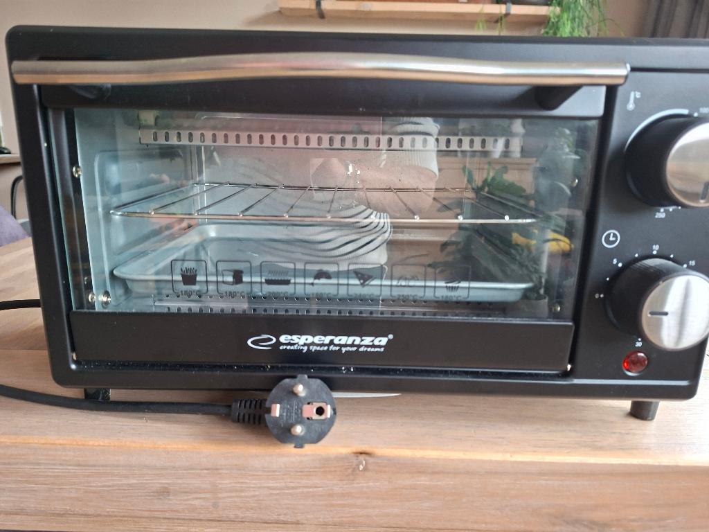 oventje.Esperanza.Inhoud 10 lt. Met grillrooster/kruimellade, Witgoed en Apparatuur, Ovens, Minder dan 45 cm, Minder dan 45 cm