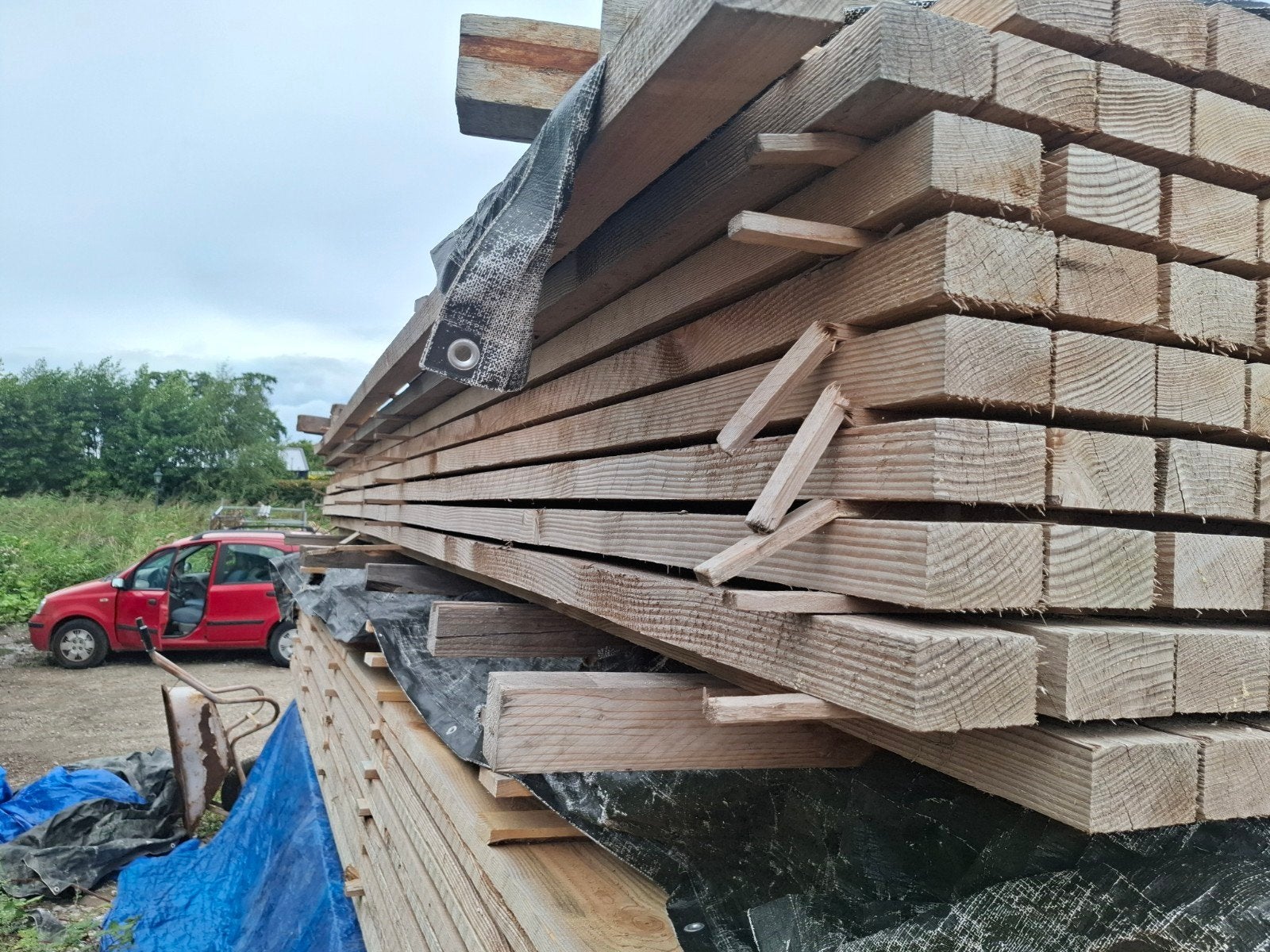 Douglas regels 5 meter bezorgen mogelijk, Ophalen, Nieuw, 250 cm of meer, Balken