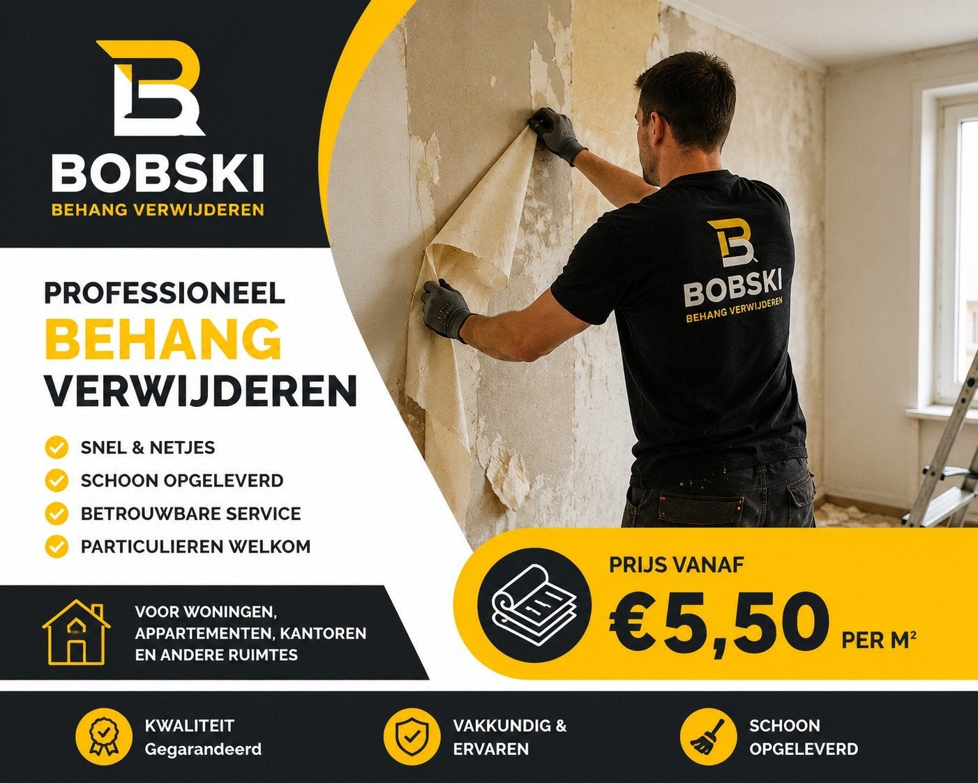 Bobski – Behang verwijderen voor een scherpe prijs
