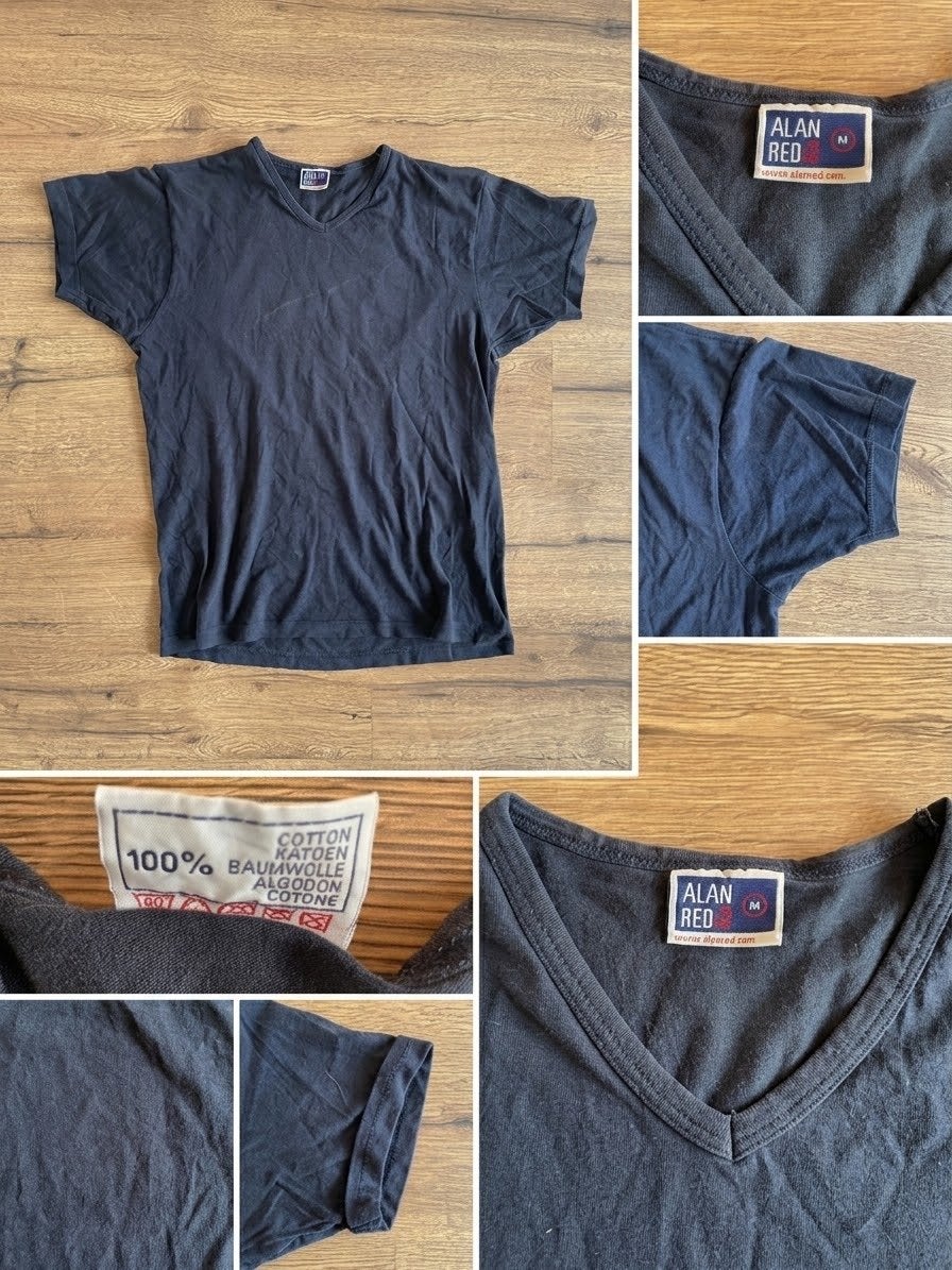 Zwart V-hals T-shirt van Alan Red, Maat M, Kleding | Dames, Maat 38/40 (M), Zwart, Ophalen of Verzenden, Korte mouw