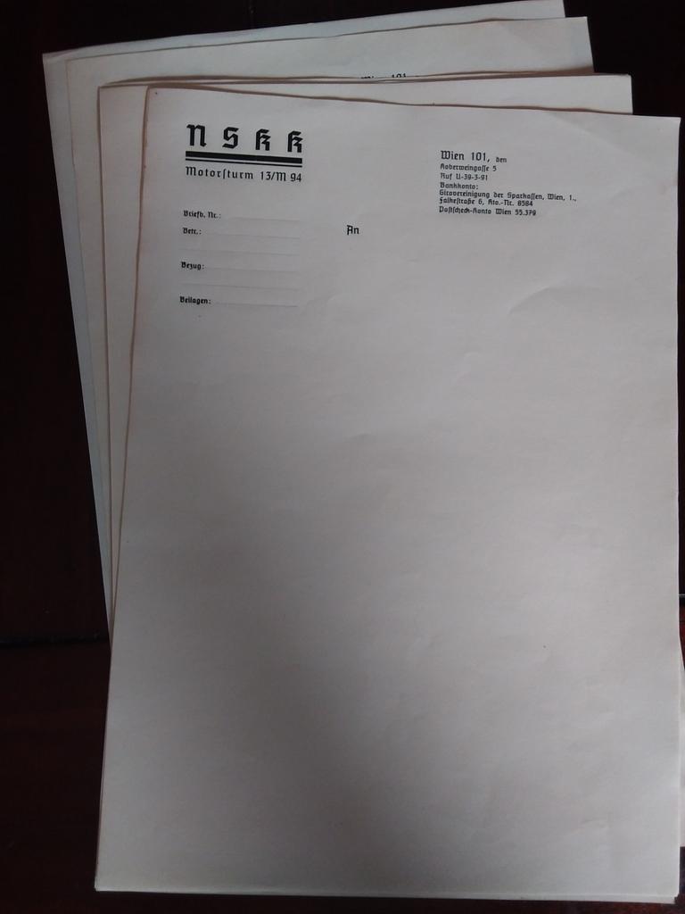 Briefpapier NSKK Motorsturm, Verzamelen, Ophalen of Verzenden