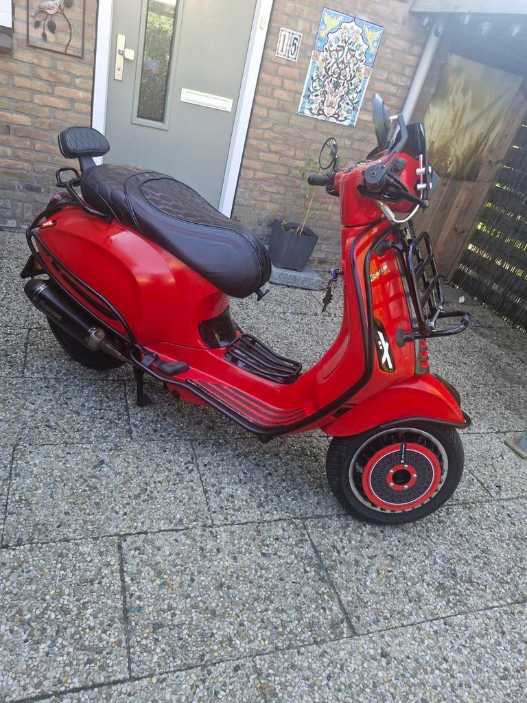 Vespa Sprint Full Option 80cc Malossi Akrapovic 70km/u+, Fietsen en Brommers, Scooters | Vespa, Ophalen, Overige modellen, Zo goed als nieuw