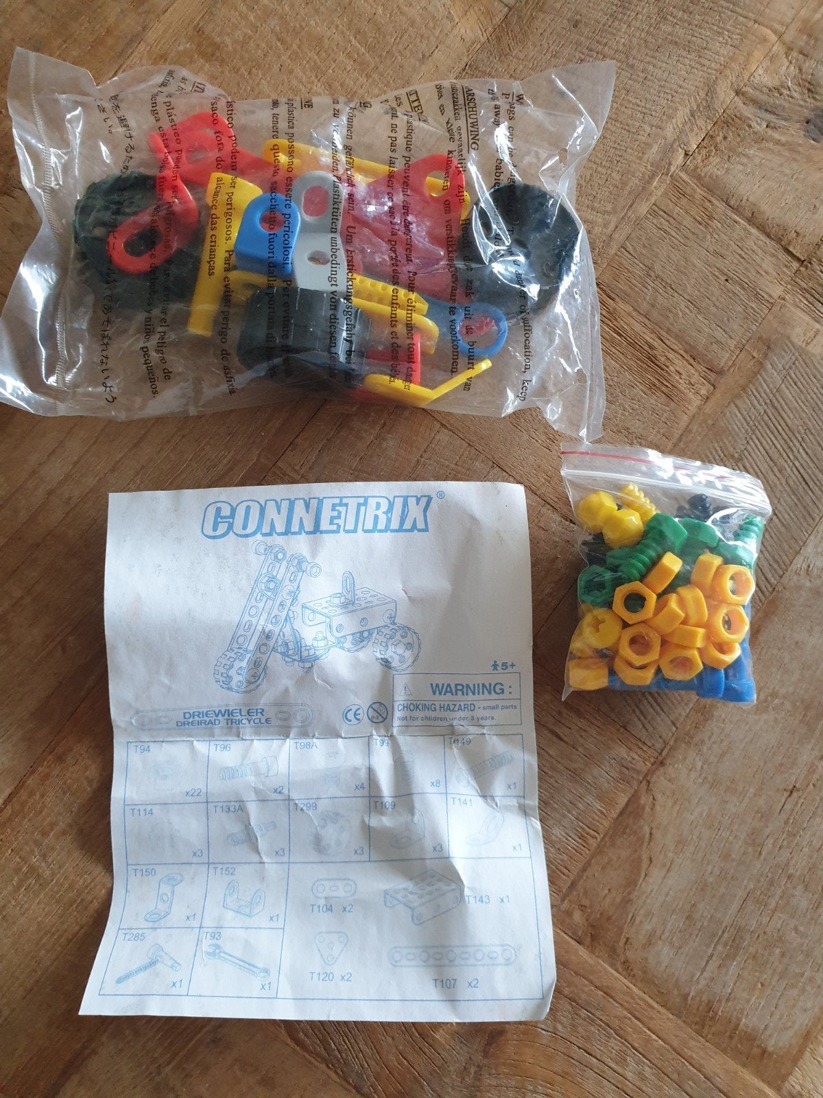 Connetrix Driekwart Tricycle Bouwset €1,50, Ophalen of Verzenden, Zo goed als nieuw, Overige merken