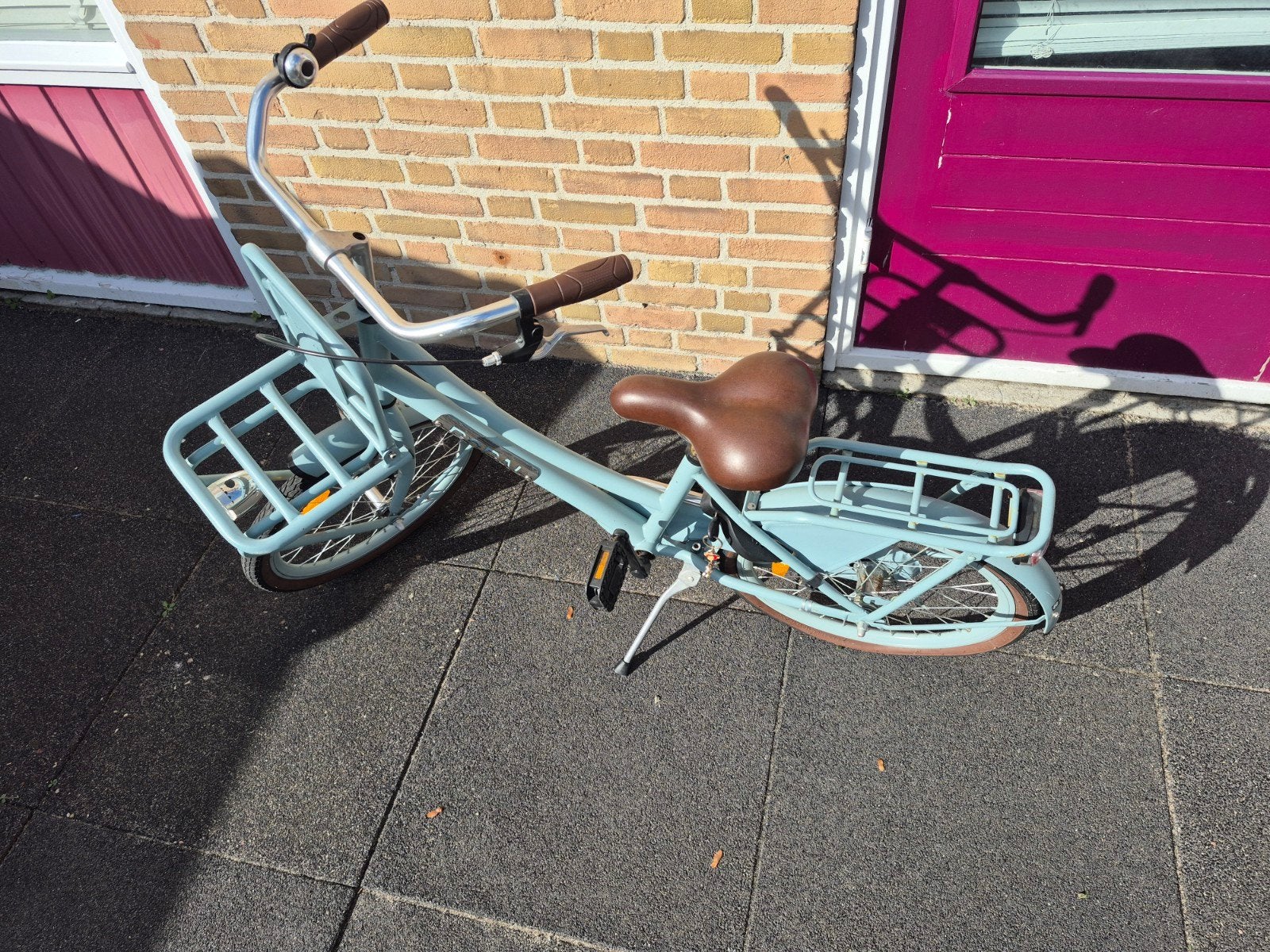 Popal Kinderfiets daily dutch basic 22 inch Mat blauw, Overige merken, Velgrem, Versnellingen, Ophalen of Verzenden