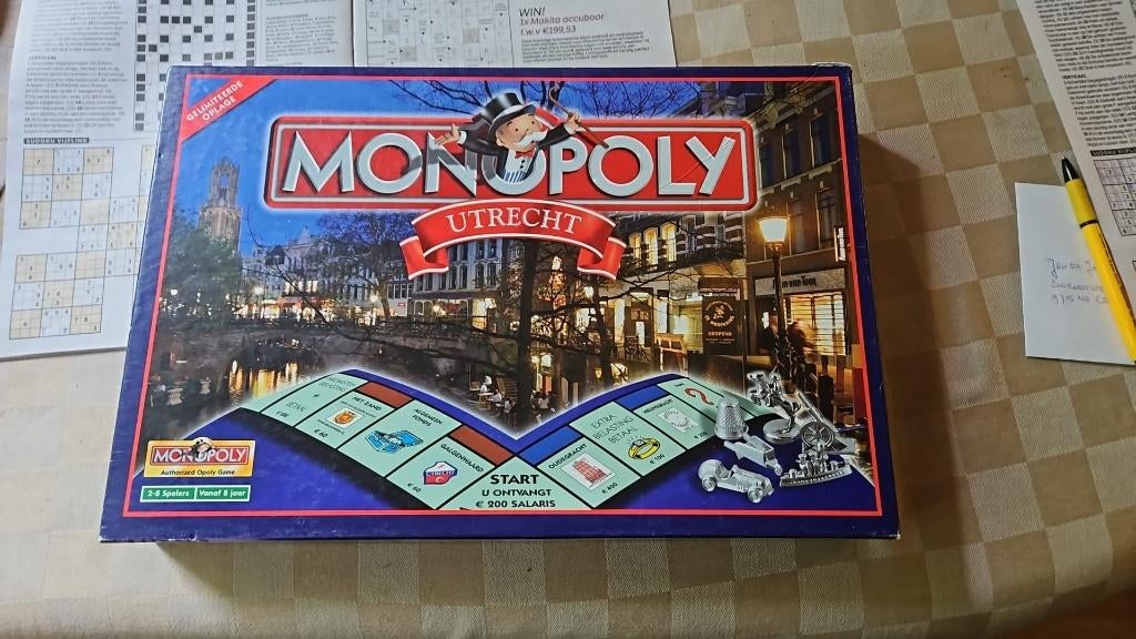 bordspel zgan Monopoly Utrecht Monopolie 1e editie zgan, Vijf spelers of meer, Ophalen of Verzenden, Zo goed als nieuw, Monoply