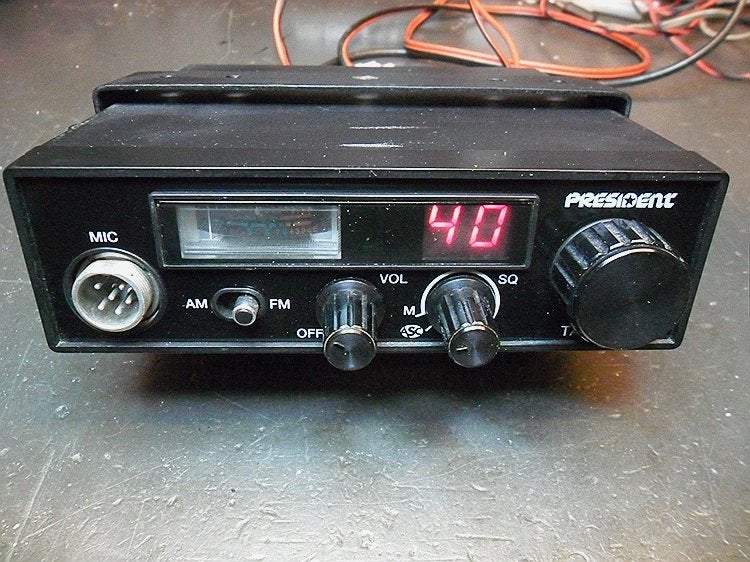 27 mc president taylor 40 ch fm am pr incl vzk, Ophalen of Verzenden, Zender en Ontvanger