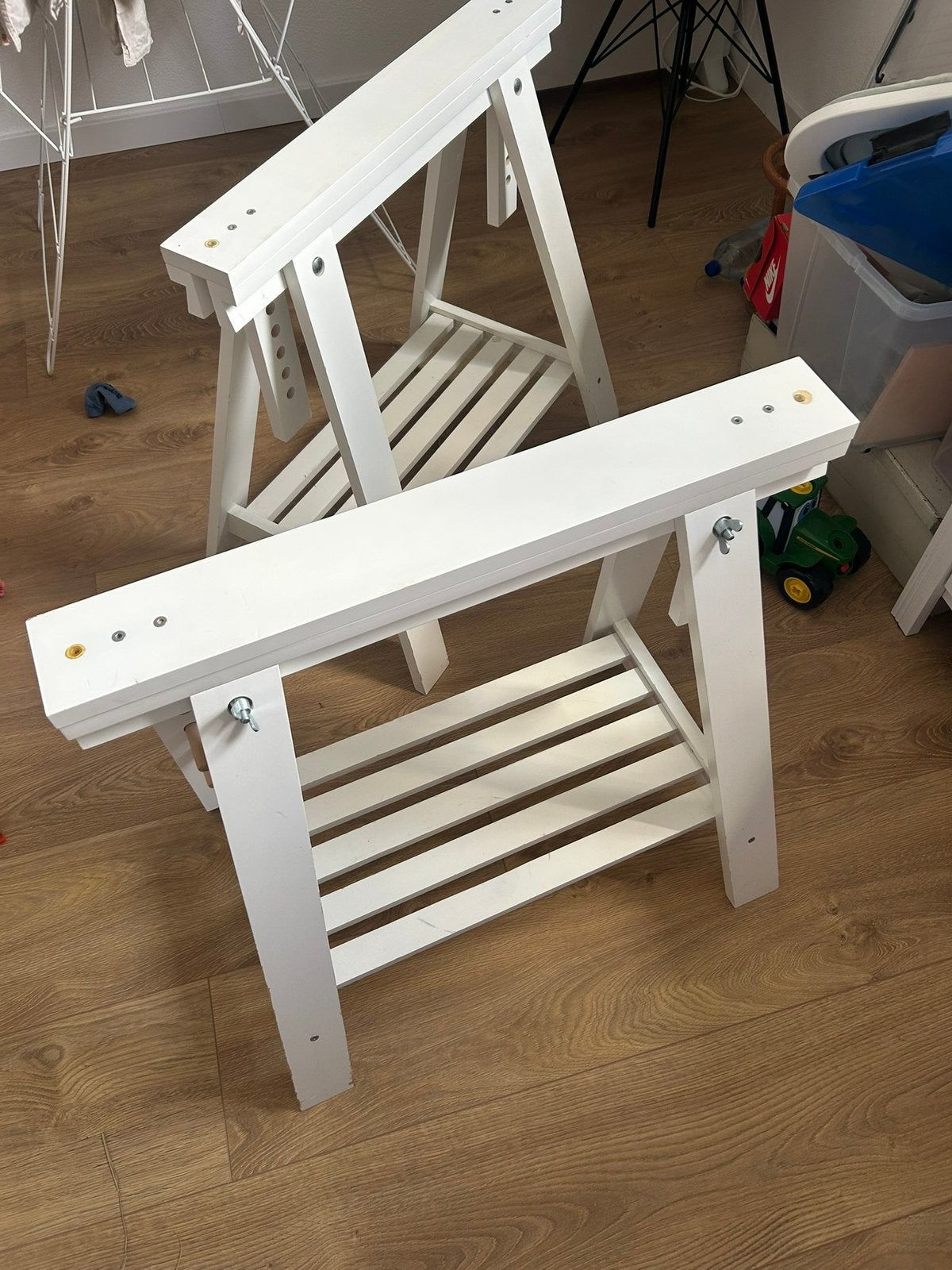 2x IKEA MITTBACK schragen, Huis en Inrichting, Tafelonderdelen, Gebruikt, Tafelpoot, 100 tot 150 cm, 50 tot 100 cm, Rechthoekig
