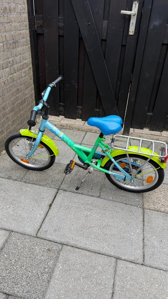 Kinderfiets 16 inch, Ophalen, Terugtraprem, Zijwieltjes, 16 tot 20 inch