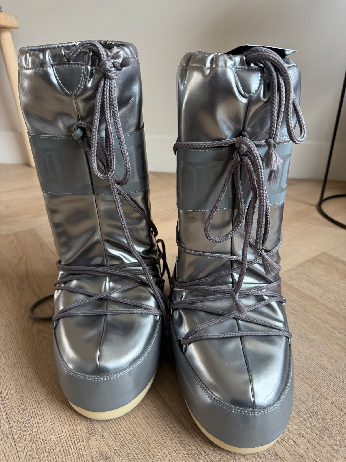 Moon Boot Vinile Met. Snowboots Zilver Maat 39/41, Ophalen of Verzenden, Nieuw, Grijs, Snowboots