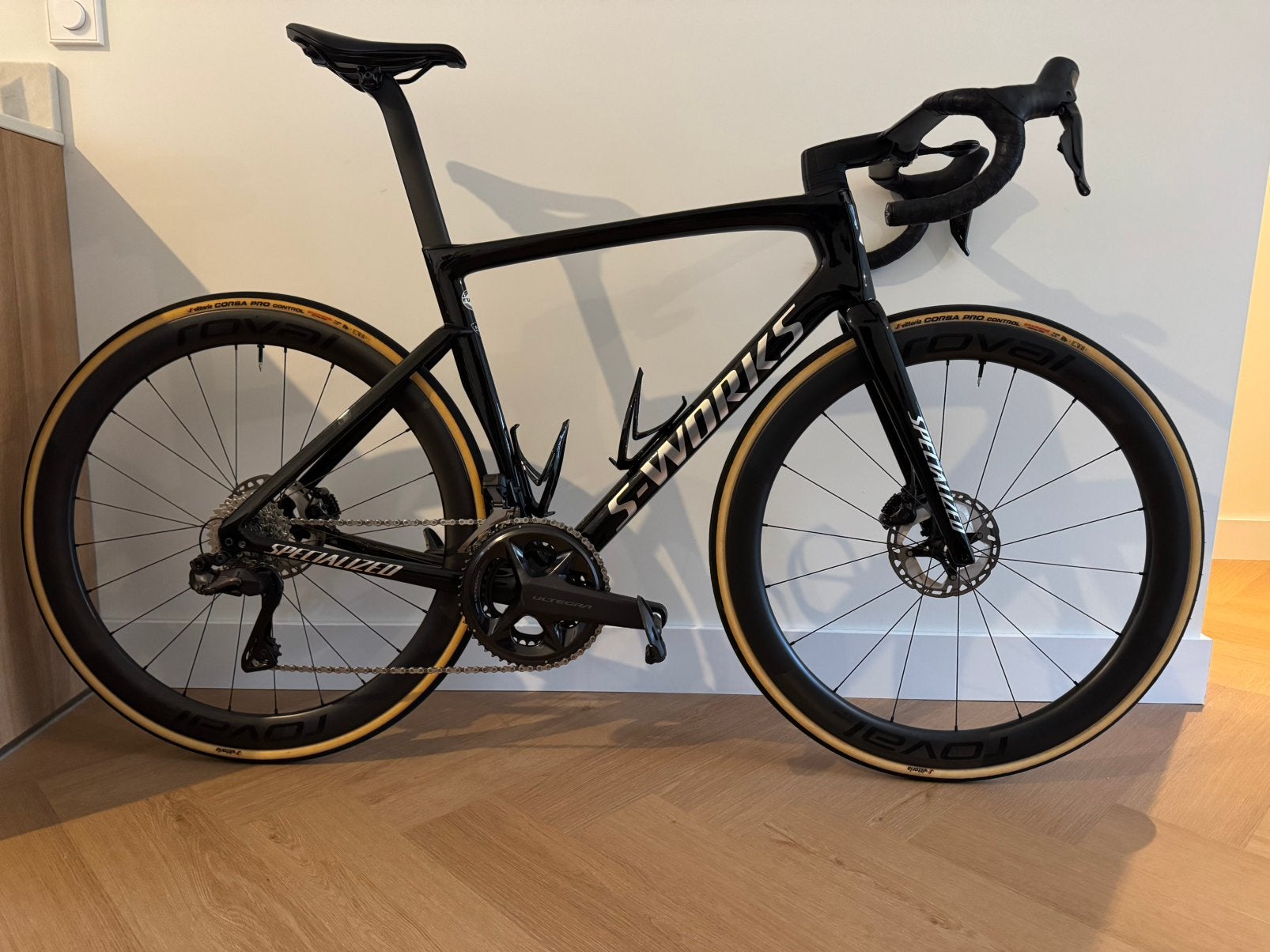 Specialized S-Works Tarmac SL7 56 Gloss Carbon Roval CLIII, 28 inch, Carbon, Zo goed als nieuw, Meer dan 20 versnellingen
