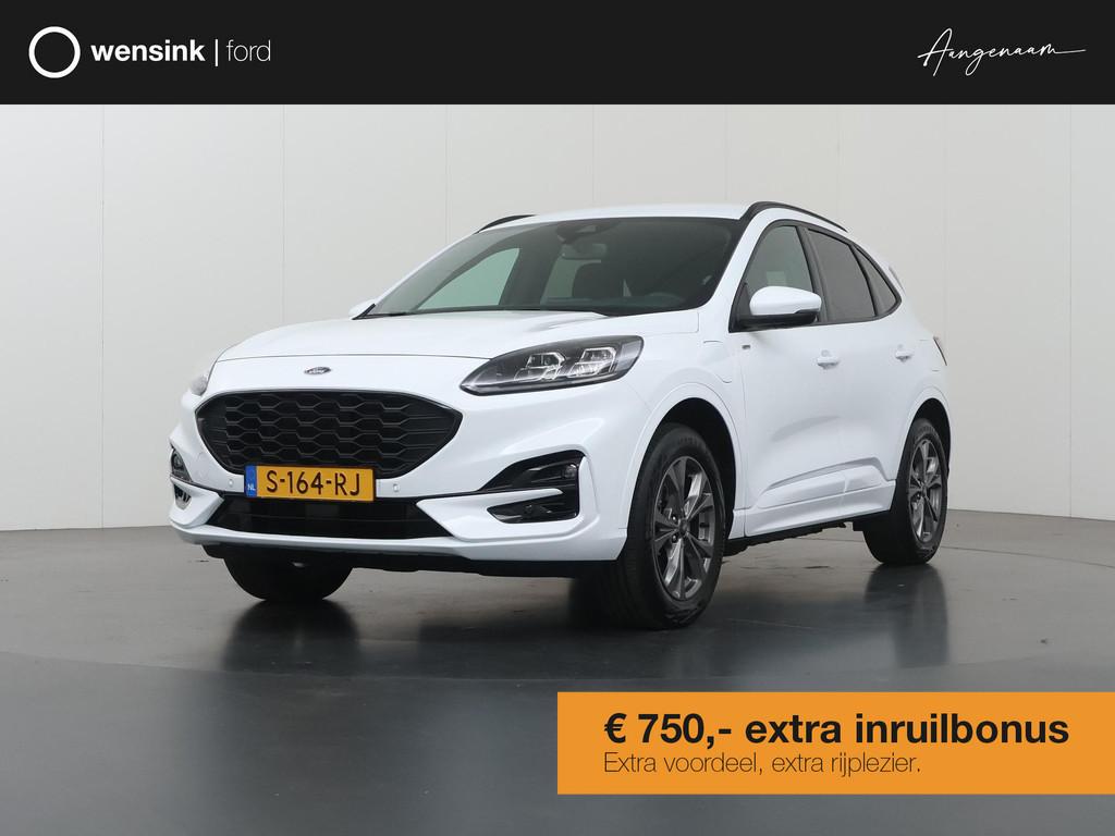 Ford Kuga 2.5 PHEV ST-Line X | Trekhaak | Winterpakket | B&O, Auto's, 14 kWh, Gebruikt, 4 cilinders, Leder en Stof