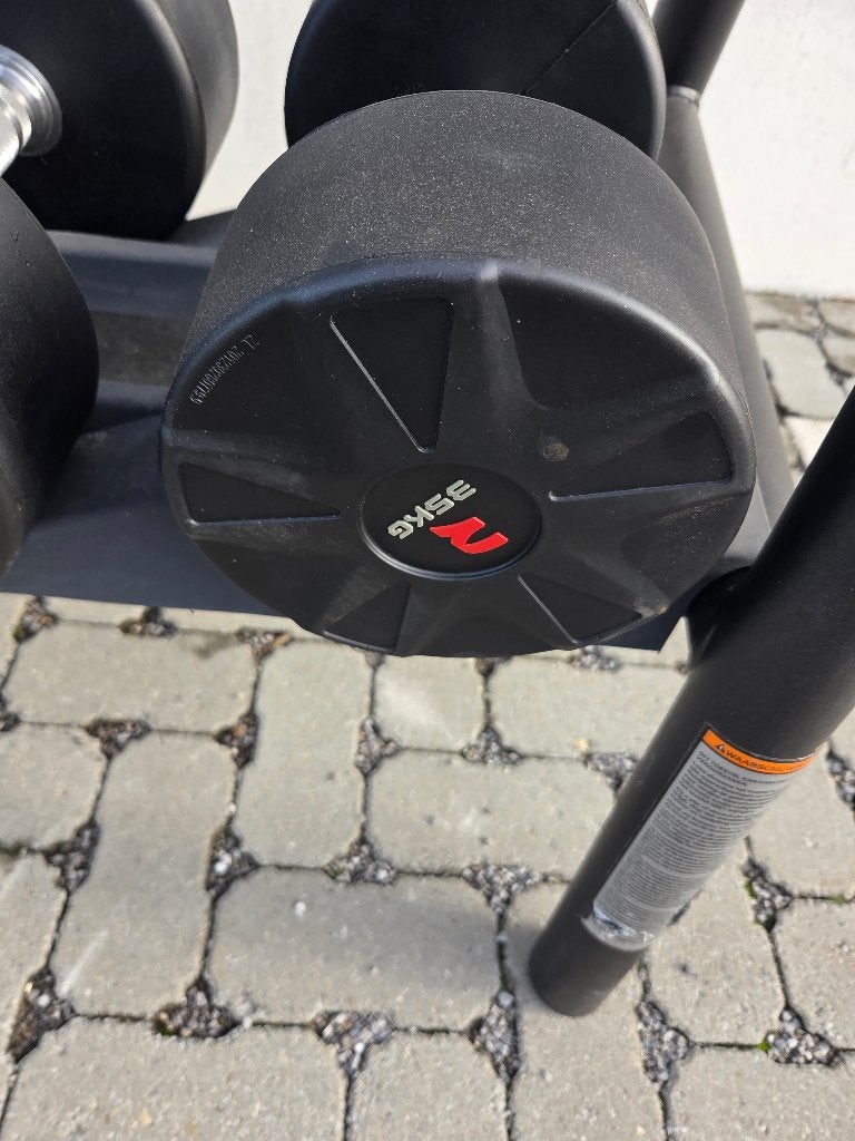 Dumbbells nooit gebruikt 22,5 t/m 35 kg incl rack, Ophalen, Nieuw, Benen, Dumbbell