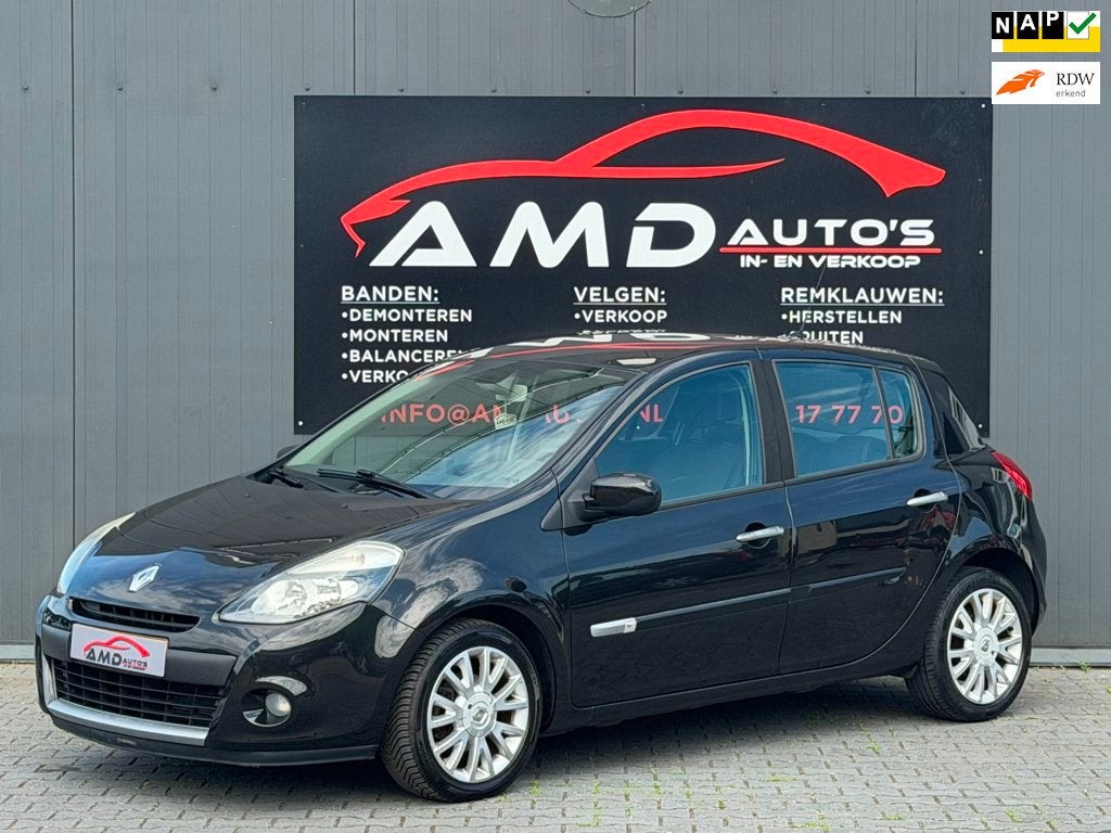 Renault Clio 1.2 Dynamique |Nap|Airco|Cruise|Scherm|Climate, Auto's, Voorwielaandrijving, Zwart, 4 cilinders, Origineel Nederlands