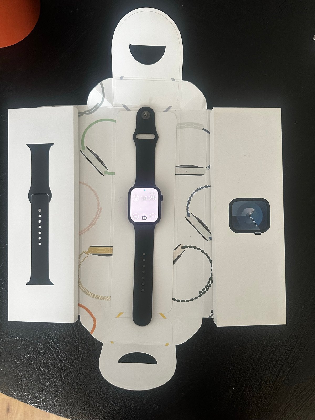 Apple Watch Series 9 Zwart 45mm met doos en oplader