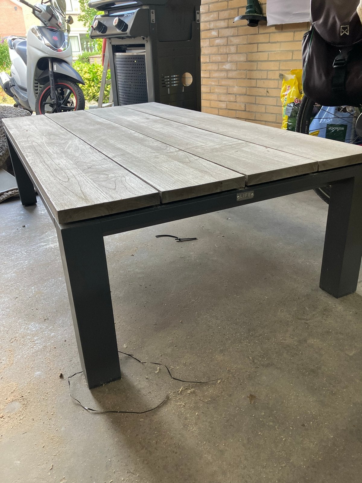 Robuuste tuintafel van LIFE Outdoor Living, Ophalen, Gebruikt, Rechthoekig, Metaal