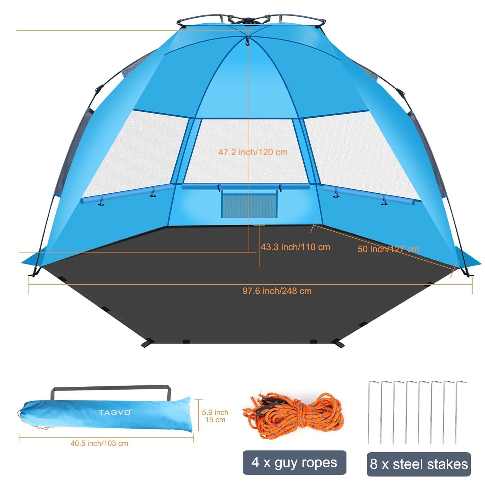 TAGVO Strandtent / Zonnescherm - Nieuw, Ophalen, Nieuw