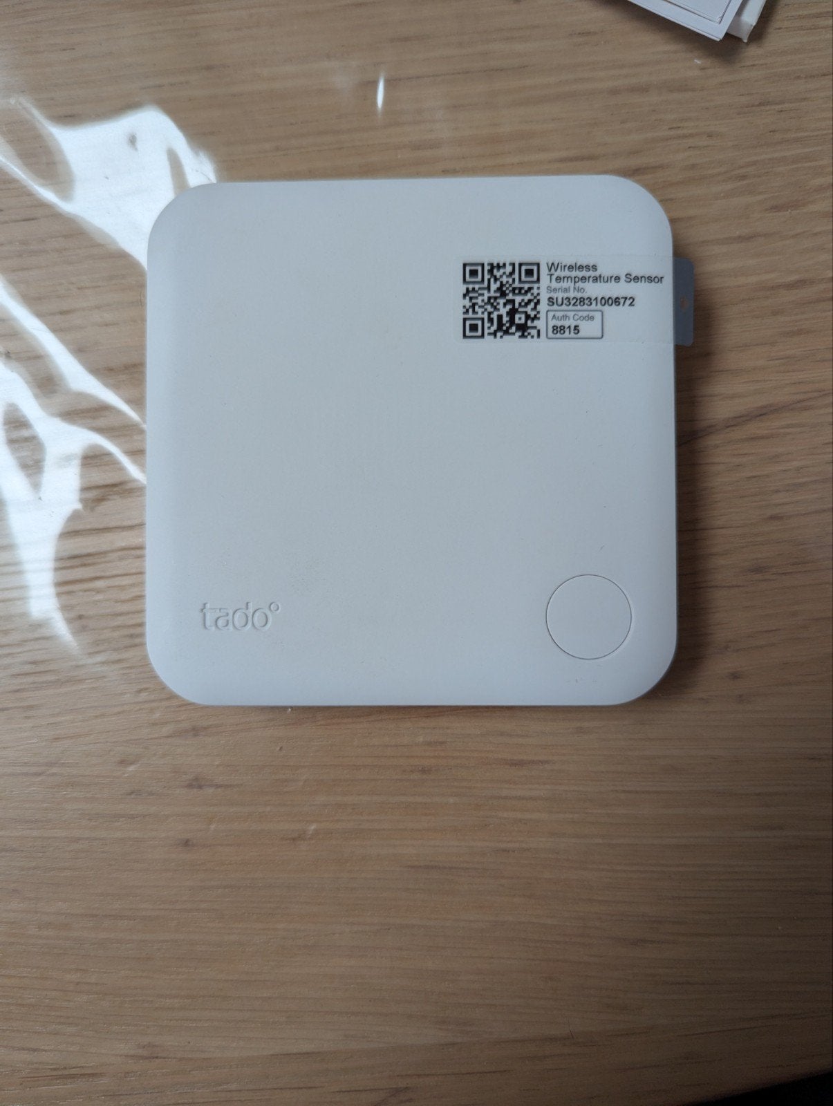 Tado Draadloze Temperatuursensor - Zo goed als nieuw, Doe-het-zelf en Verbouw, Thermostaten, Ophalen of Verzenden, Slimme thermostaat