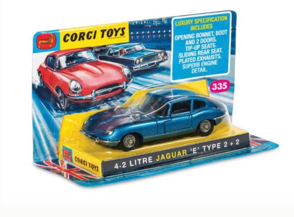Jaguar E Type 2+2 4.2 Litre BLAUW 1/43 CORGI NEW ref. 335