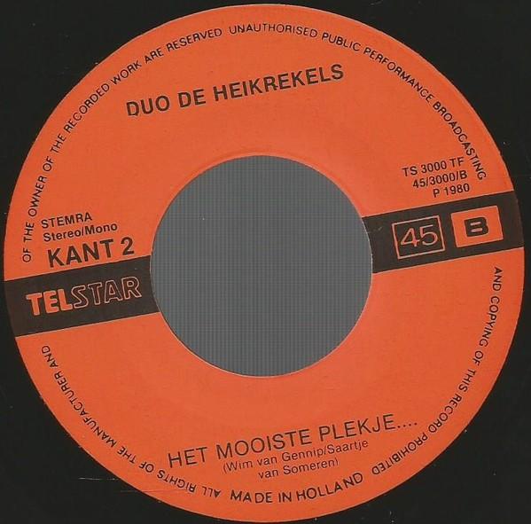 Vinylsingles duo de heikrekels gezocht, Ophalen of Verzenden, Zo goed als nieuw, Overige formaten, Levenslied of Smartlap