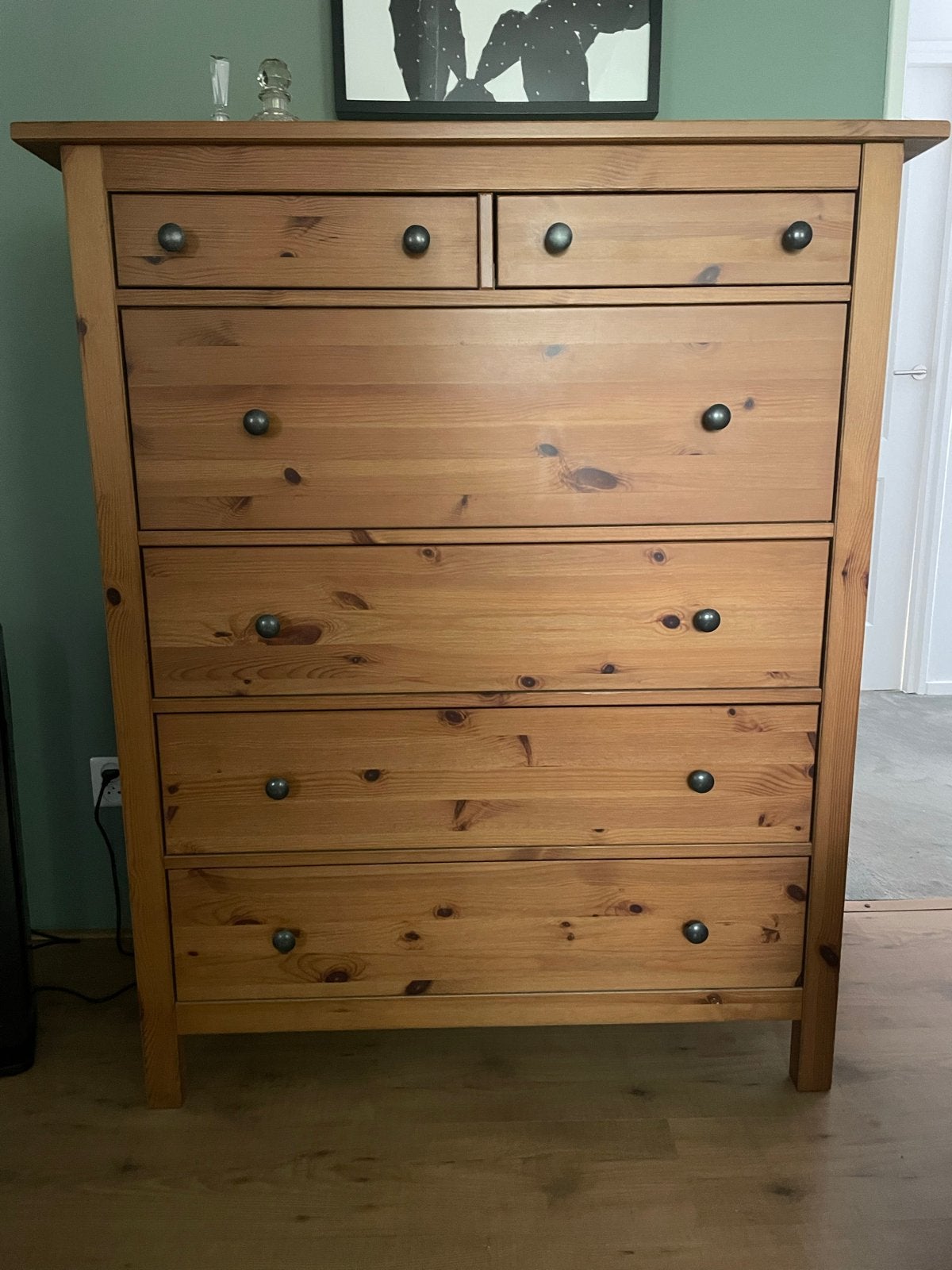 Houten ladekast met 7 laden - Zo goed als nieuw, Huis en Inrichting, Ophalen, 5 laden of meer, 100 tot 150 cm, 50 tot 100 cm