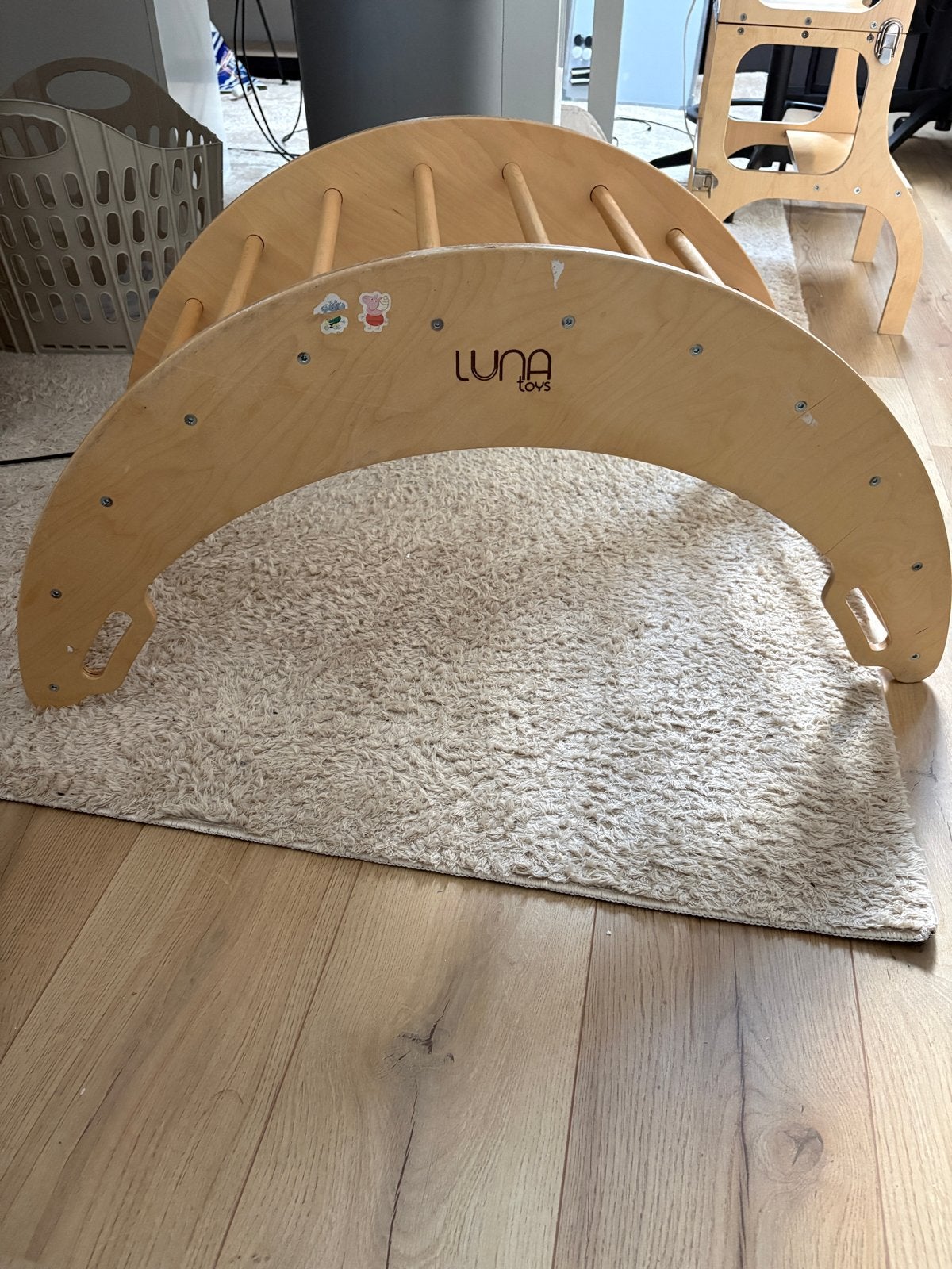 Luna Toys Houten Wobbelboard / Balansbord, Ophalen, Gebruikt, Jongen of Meisje