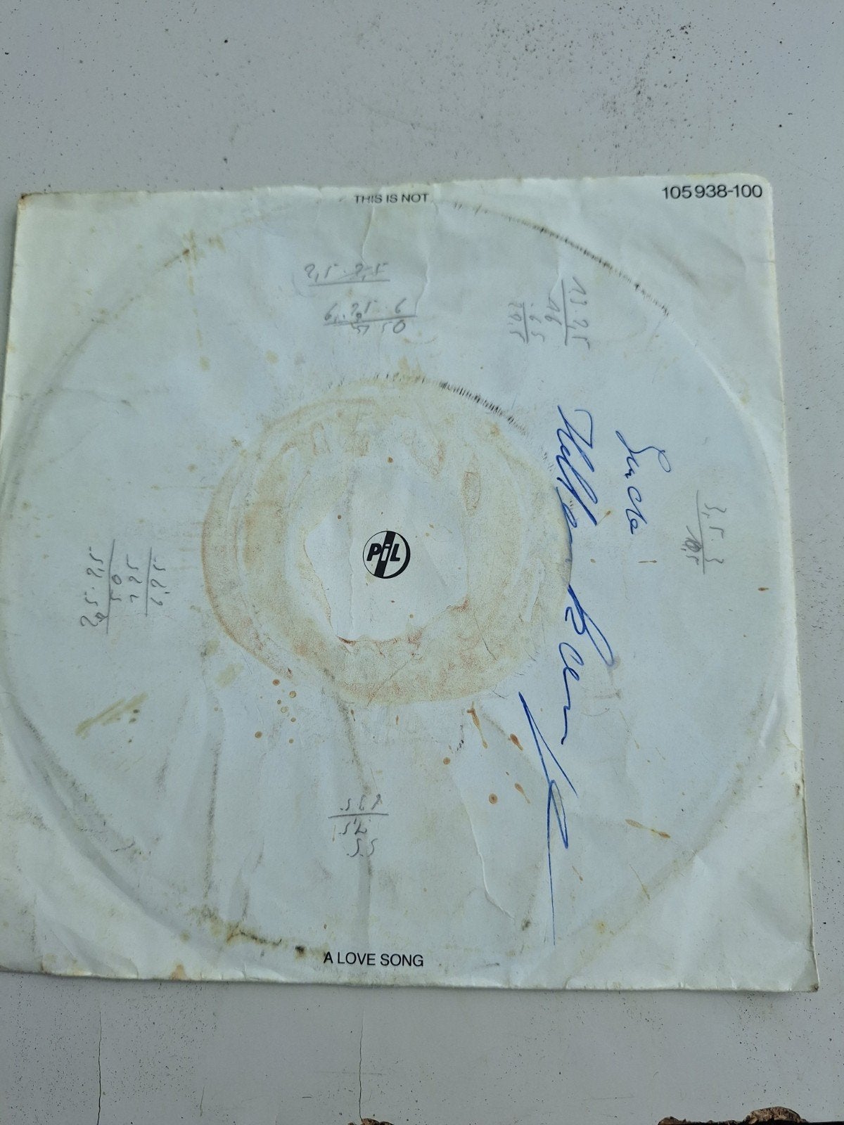 pil this is not a love song, Cd's en Dvd's, Ophalen of Verzenden, Gebruikt, Overige genres, EP