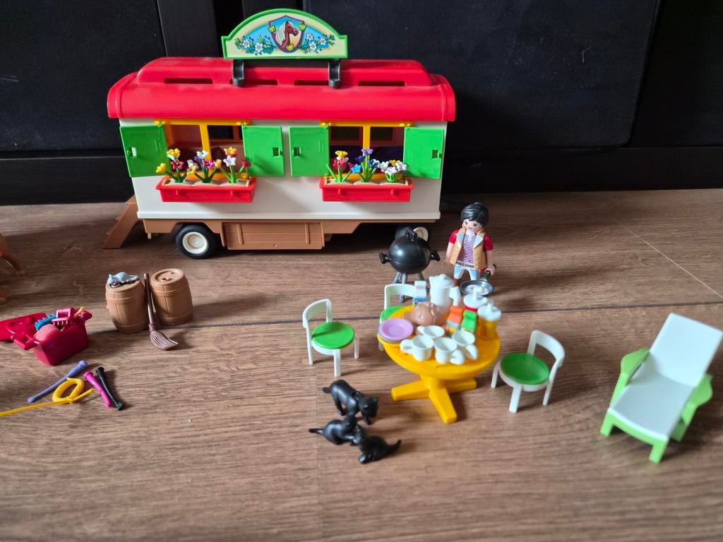 Playmobil Country ponykamp compleet + veel extra toebehoren, Ophalen of Verzenden, Gebruikt