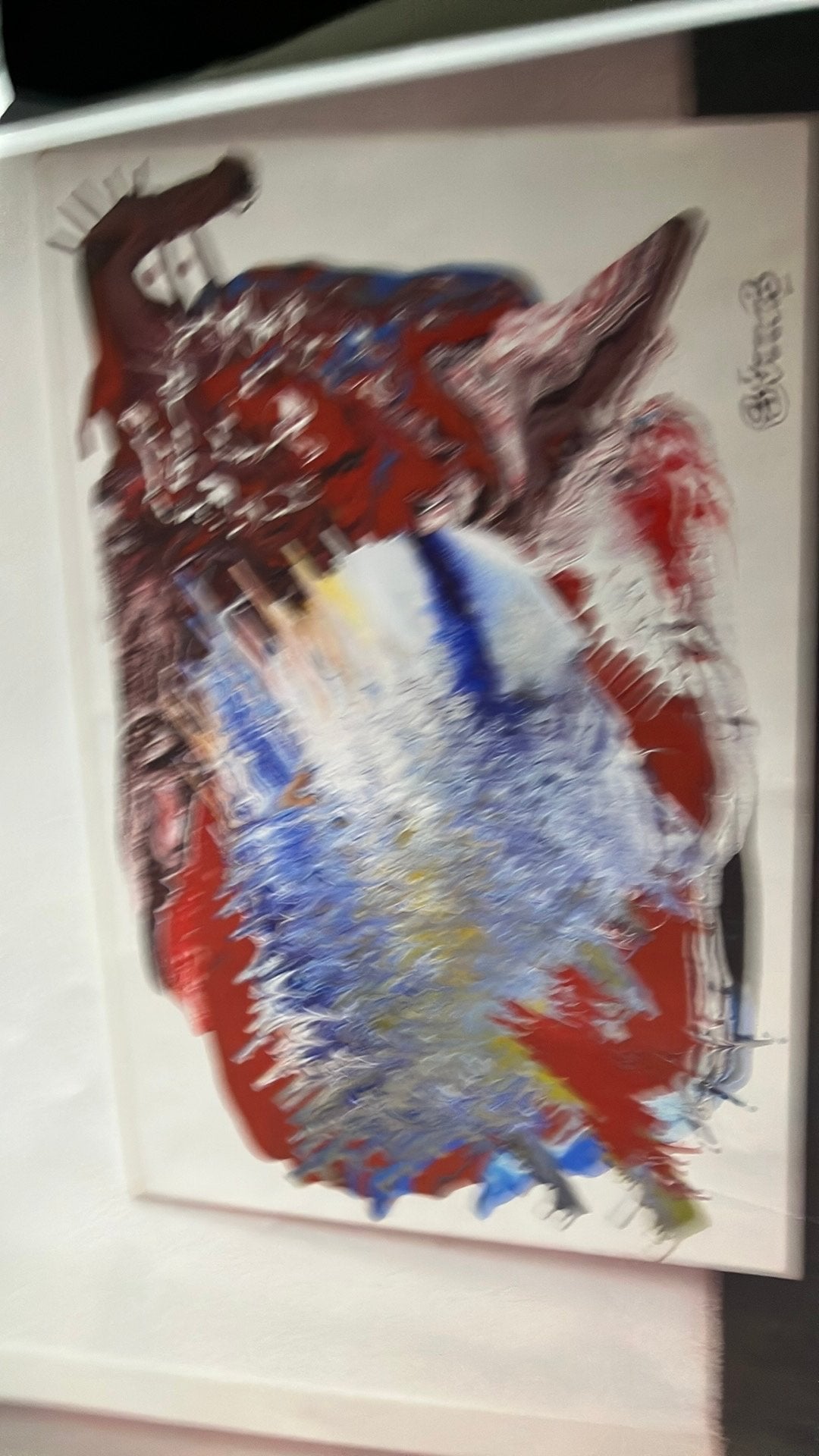 Abstract schilderij van Tonnie Voorn - 80x60 cm, Ophalen