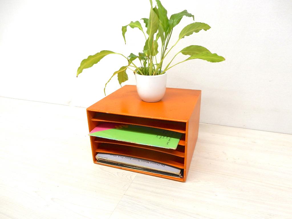 retro vintage lp rek kast platenkast jaren 70 Vinyl, Gebruikt, ., Ophalen of Verzenden, .