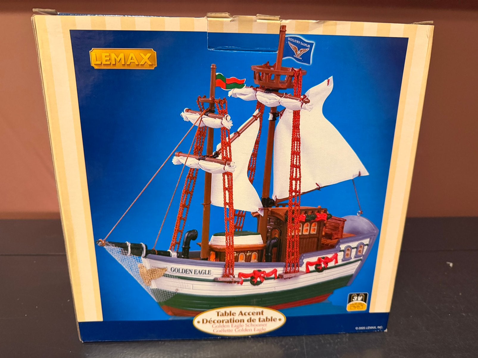 Lemax Golden Eagle Schooner. KERSTDORP, Ophalen of Verzenden, Zo goed als nieuw