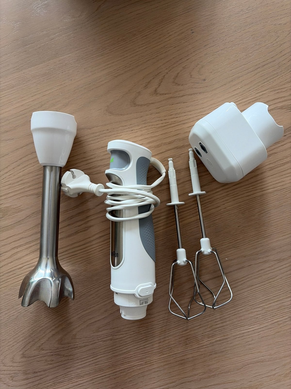 Braun staafmixer met garde en hakmolen opzetstukken, Witgoed en Apparatuur, Keukenmixers, 3 snelheden of meer, Ophalen of Verzenden