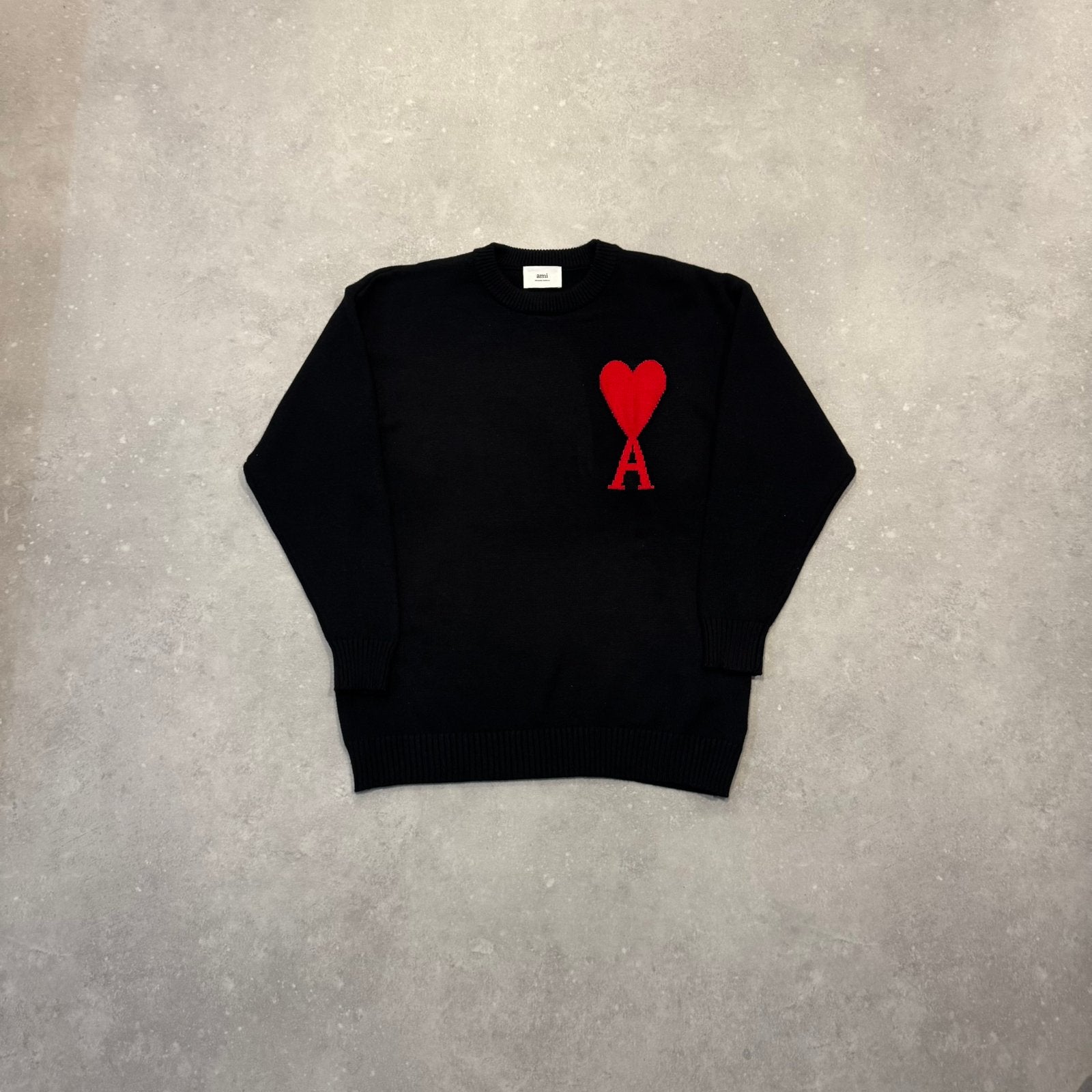 Ami Paris Sweater, Verzenden, Zo goed als nieuw, Maat 46 (S) of kleiner, Zwart